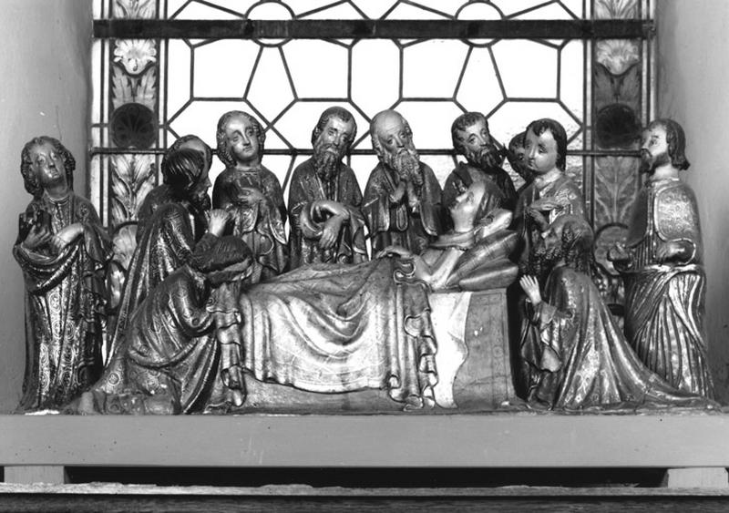 Groupe sculpté : Dormition de la Vierge