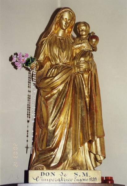 Statue de procession : Vierge à l'Enfant, 1859.