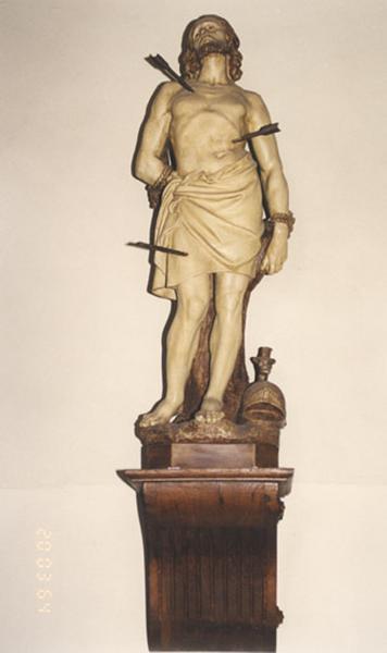 Statue : saint Sébastien, limite du 19e et du 20e siècle.