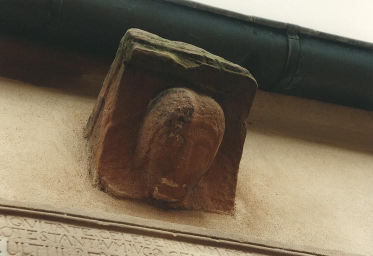 Vue du corbeau sur le mur-gouttereau nord.