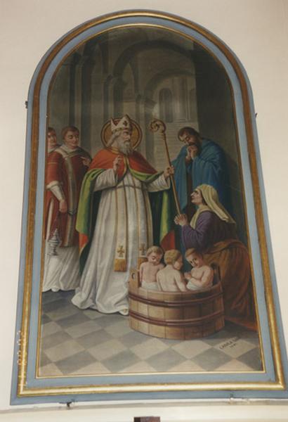 Tableau : Miracle de saint Nicolas, par Carola Sorg, 1897.