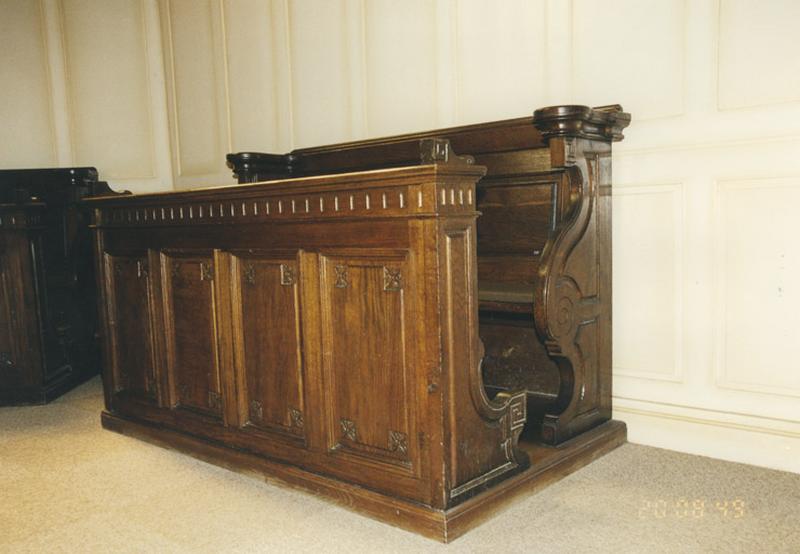 Banc de choeur, 4e quart du 19e siècle (?).