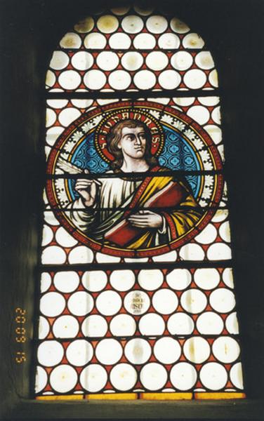 Verrière : saint Jean l'Evangéliste, 1888.