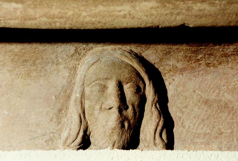 Détail du visage du Christ.