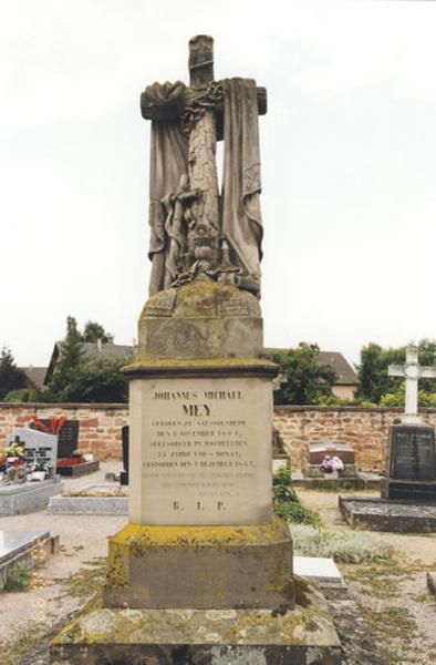 Tombeau du curé Jean-Michel Mey, 1865.