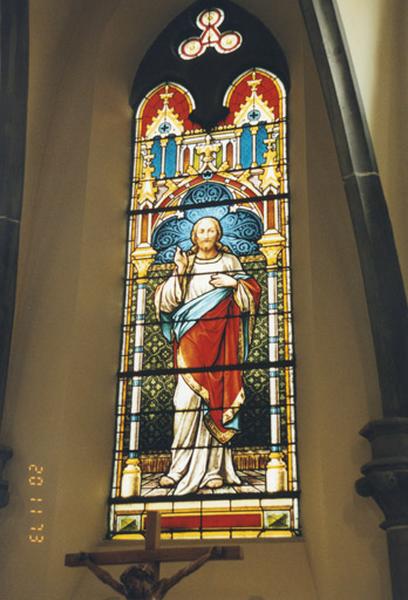 Verrière : Christ bénissant, 4e quart du 19e siècle.