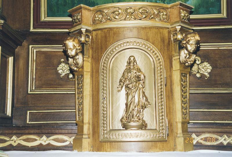 Détail du tabernacle sur l'autel secondaire nord.