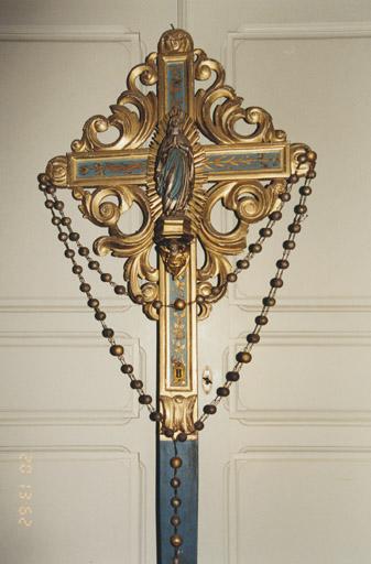 Croix de procession 3 : Immaculée Conception, milieu du 19e siècle.