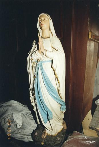 Statue : Vierge de Lourdes, par Mayer et Cie de Munich, 2e moitié du 19e siècle.