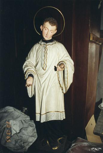 Statue : saint Louis de Gonzague, 2e moitié du 19e siècle.