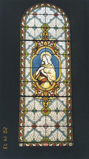 Verrière (nef) : sainte Salomé, 1887.