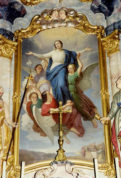 Tableau d'autel : Assomption de la Vierge