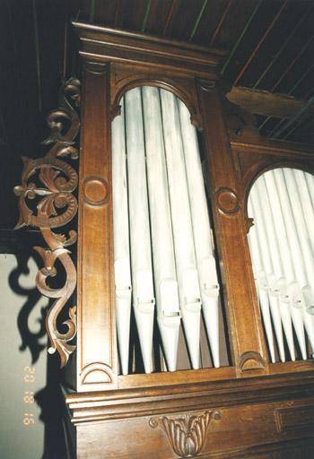 Orgue, détail de la tourelle et de l'aileron gauches.