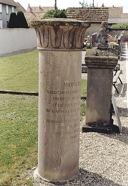 Le mobilier du cimetière de protestants
