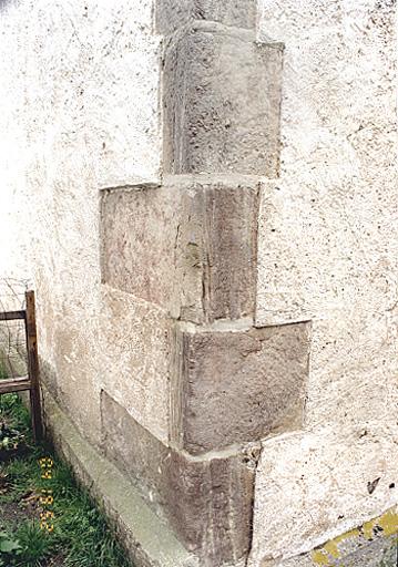 Vue de détail d'une chaîne d'angle.