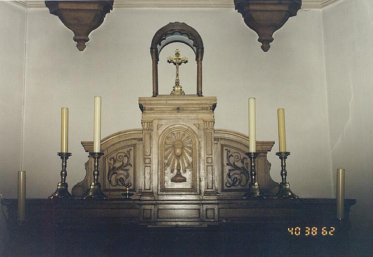 Maître-autel : détail du tabernacle.