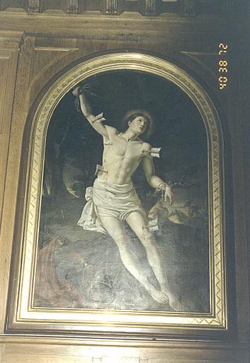 Vue d'ensemble du tableau No 1 : saint Sébastien.