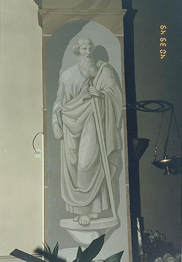 Vue d'ensemble de la figure de saint Paul.