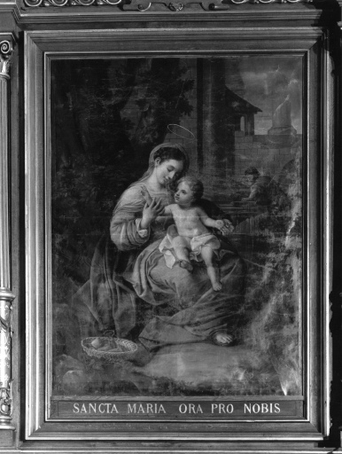 Détail du tableau : Vierge à l'Enfant.