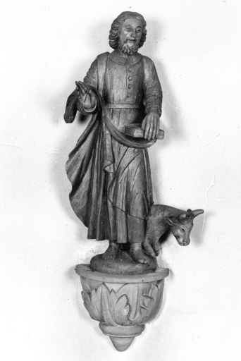 Statue de l'ancienne chaire : saint Luc.