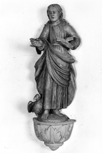 Statue de l'ancienne chaire : saint Jean.