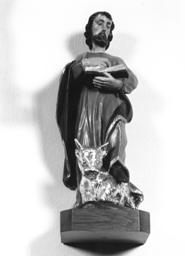 Statuette de saint Luc l'Evangéliste.