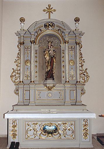 Ensemble de l'autel secondaire de la Vierge