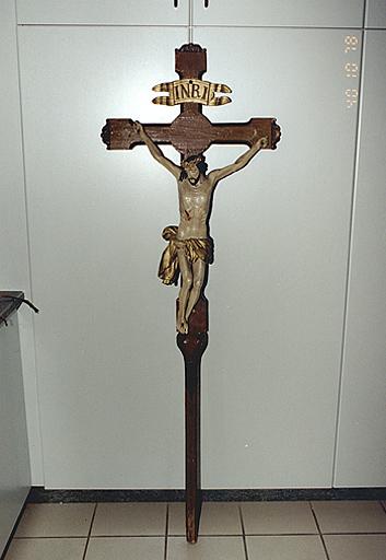 Croix de procession : Christ en croix (No 2)