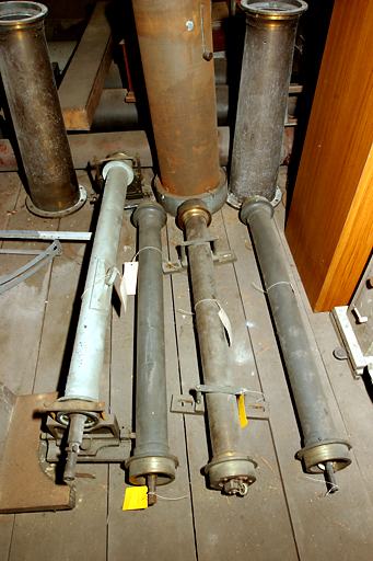 Instruments d'observation (ensemble de 4 collimateurs du cercle méridien de Repsold)