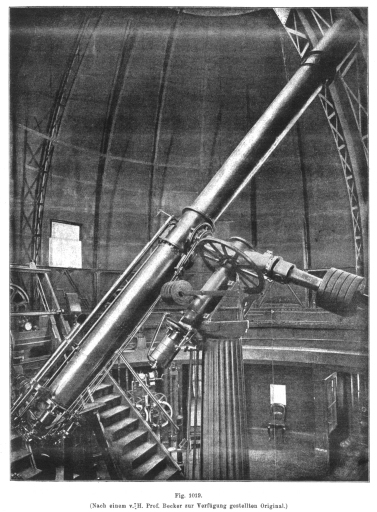 Lunette astronomique (lunette équatoriale Merz-Repsold de 49 cm)