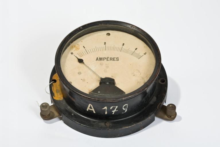 Instrument de mesure de forces électromotrices : ampèremètre PhyWe