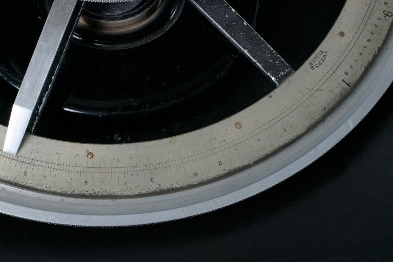 Vue de détail du cercle à calcul.