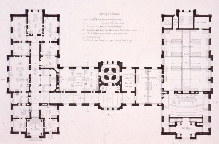 Plan du rez-de-chaussée.