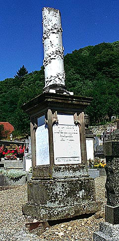 Le mobilier du cimetière (liste supplémentaire)