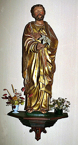 2 statues : Saint Antoine de Padoue, saint Joseph