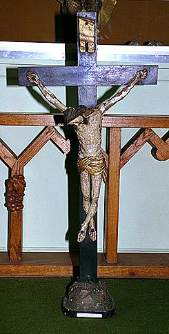 Croix d'autel : Christ en croix