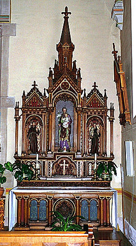 Autel-retable secondaire de saint Joseph.