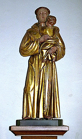 Statue : Saint Antoine de Padoue et l'Enfant Jésus