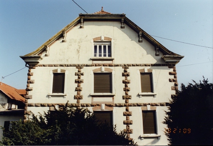Vue d'ensemble du pignon sud.