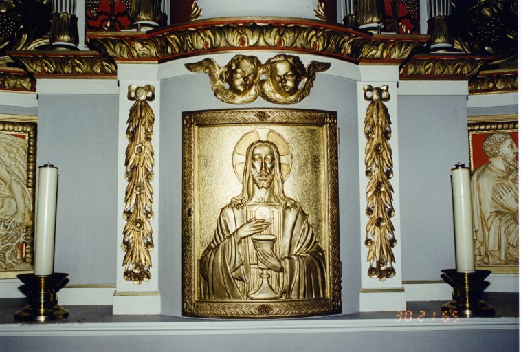 Détail du maître-autel : tabernacle.