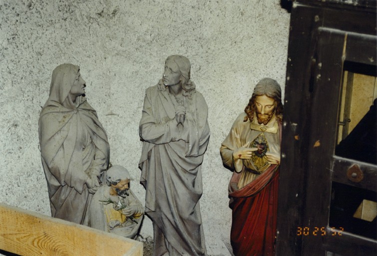 Statues en plâtre et bois, 1er quart 20e siècle.