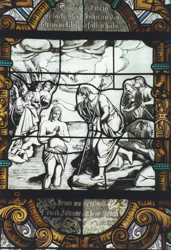 Baptême du Christ : Détail.