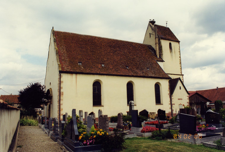 Vue des élévations sud.