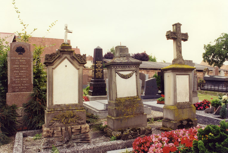 Monuments sépulcraux (3) de la famille Hämmerlin. Vue d'ensemble.