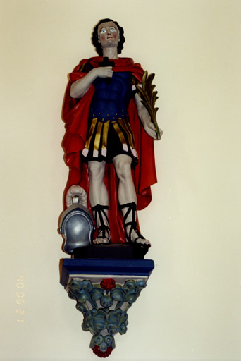 Vue d'ensemble. Statue, saint Maurice.