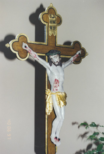 Croix de procession : Christ en croix