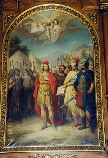 Vue du tableau de saint Maurice.