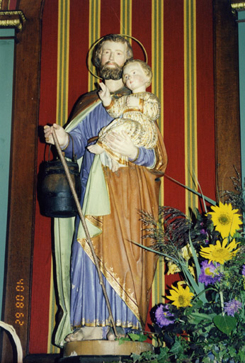 Vue de la statue de saint Joseph.