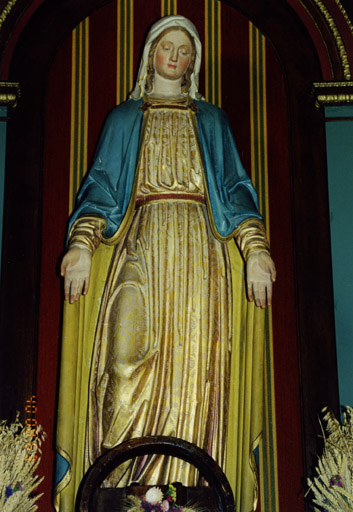 Vue de la statue de l'Immaculée Conception.