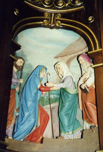 Retable de l'autel de la Vierge : Visitation.